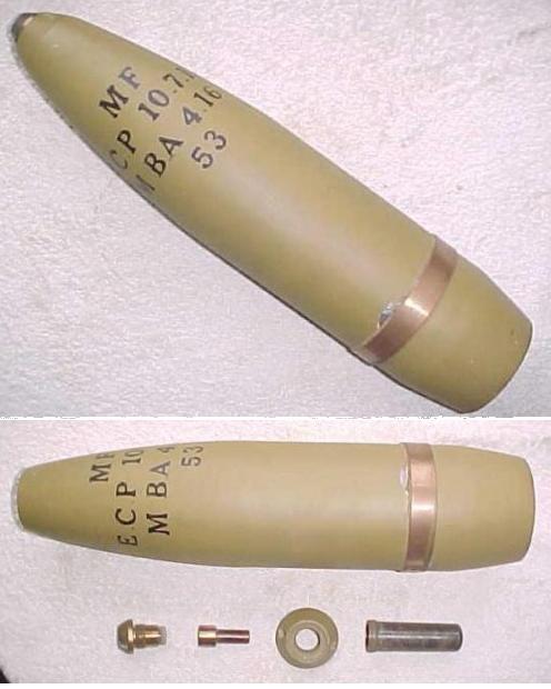 French WW1 Mle 1914 105mm HE Shell